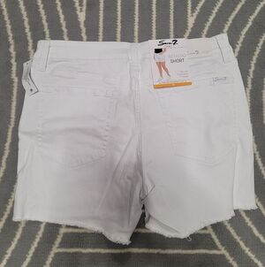 NWT Seven7 Weekend Short Denim - White Size 12
